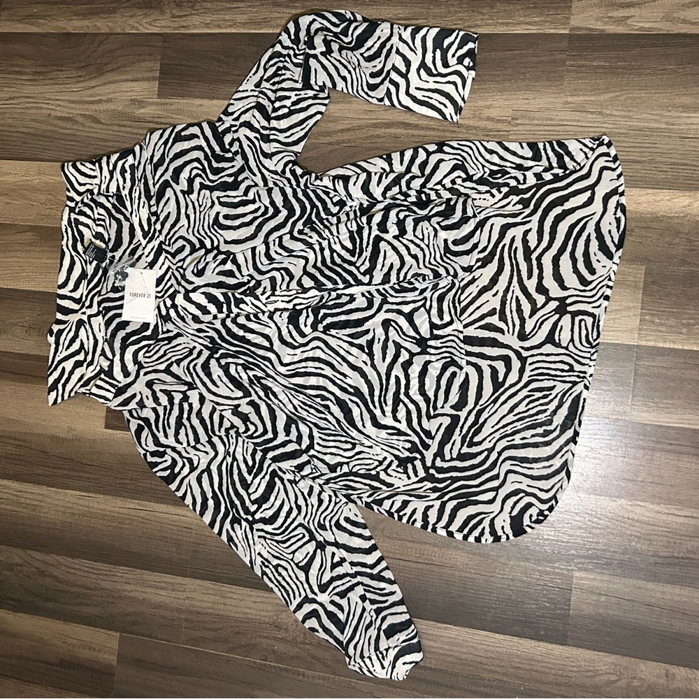 Zebra Print Women's Top